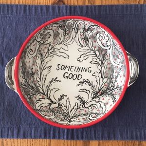 Anthropologie Molly Hatch Pie Dish